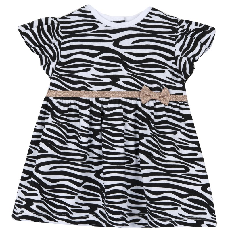 DRESS SLEEVELESS - WHITE/BLACK