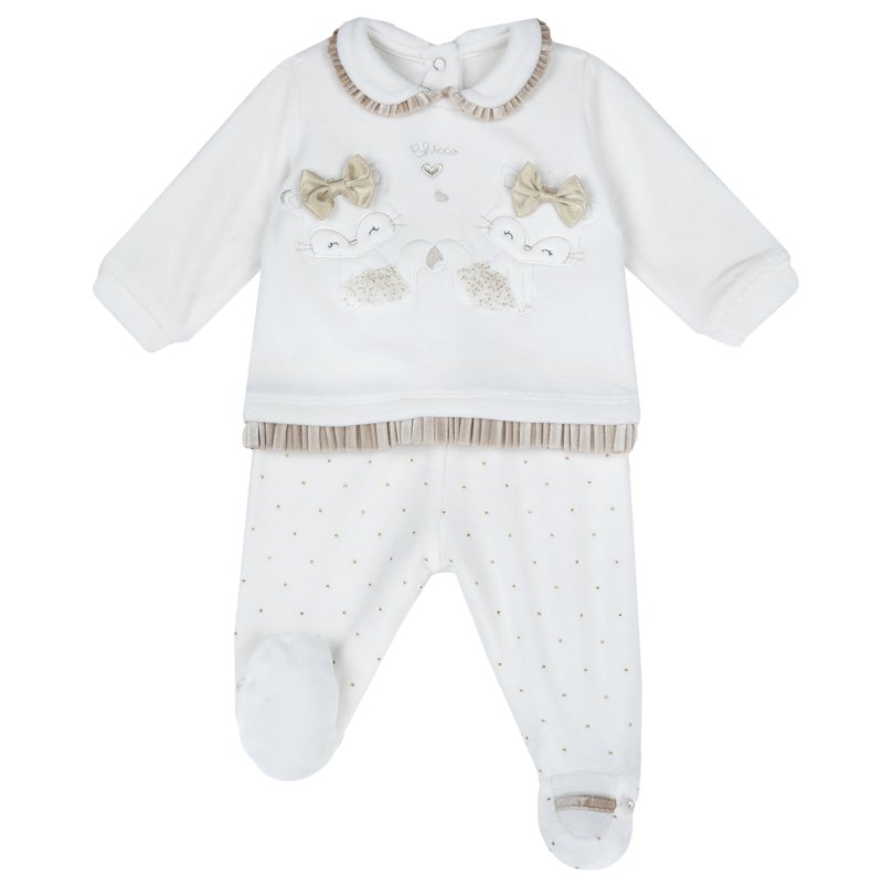 SET 2: SWEATER + PANTS - WHITE