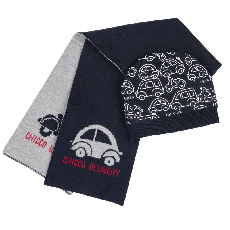 SET 2: HAT + SCARF - DARK BLUE