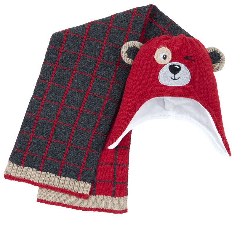 SET 2: HAT + SCARF - MEDIUM RED
