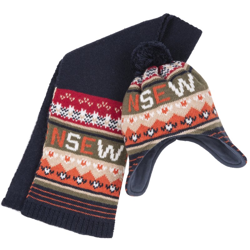 SET 2: HAT + SCARF - DARK BLUE