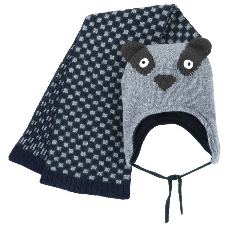 SET 2: HAT + SCARF - MEDIUM GREY