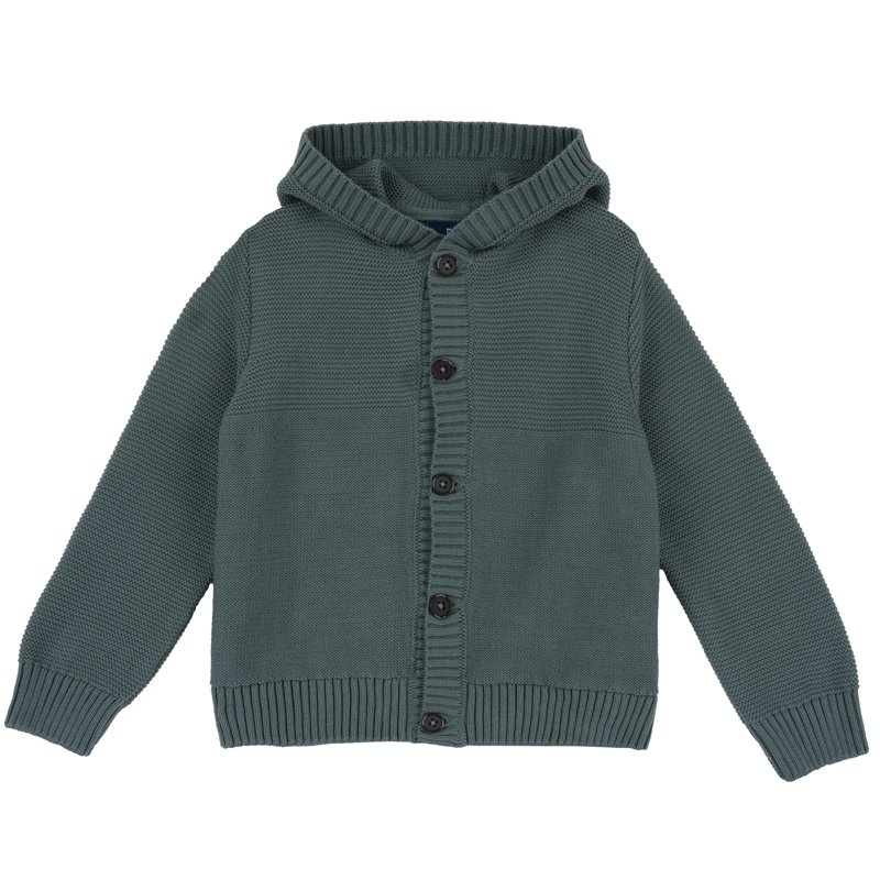 CARDIGAN - MEDIUM GREEN