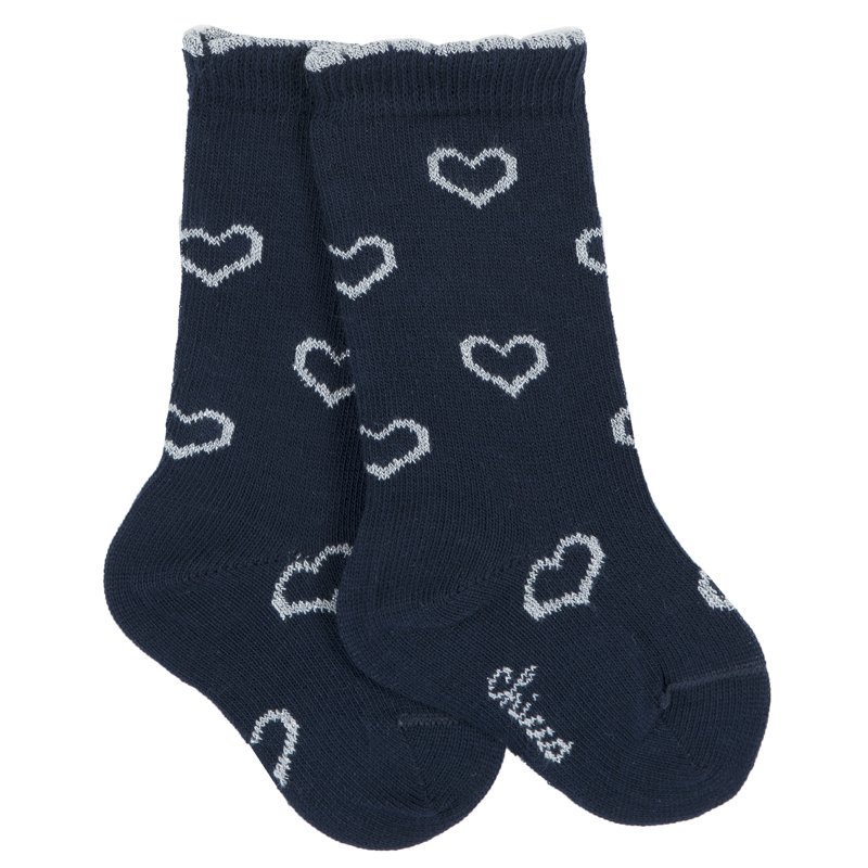 KNEE-HIGH SOCKS - DARK BLUE