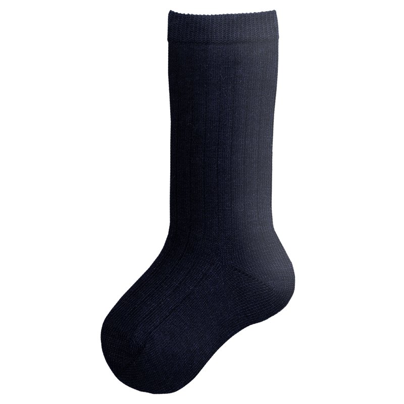 KNEE-HIGH SOCKS - DARK BLUE