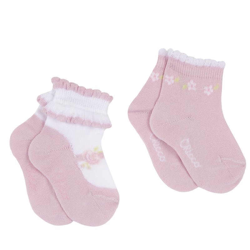 SOCKS 2 PACK - LIGHT PINK