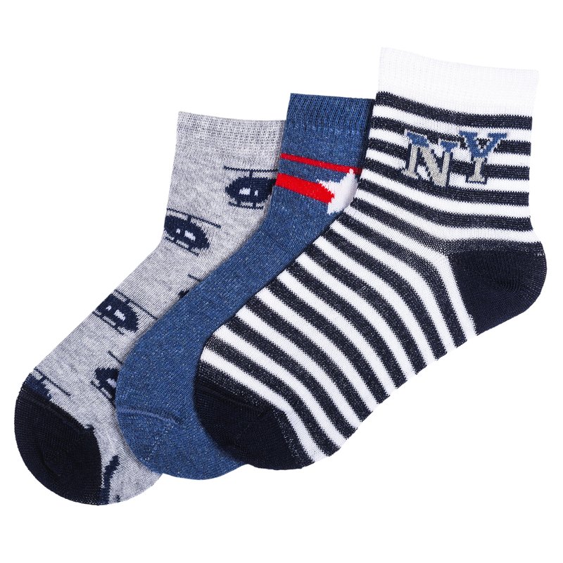 SOCKS 3 PACK - DARK BLUE