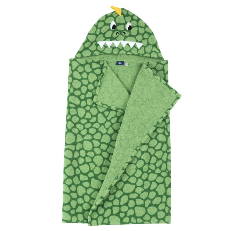 BATHROBE - GREEN PRINTED