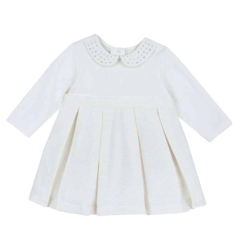 DRESS LONG SLEEVE - NATURAL