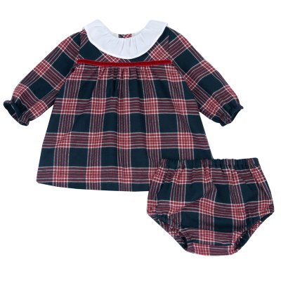 SET 2: DRESS LONG SLEEVE + UNDERPANTS - STEEL