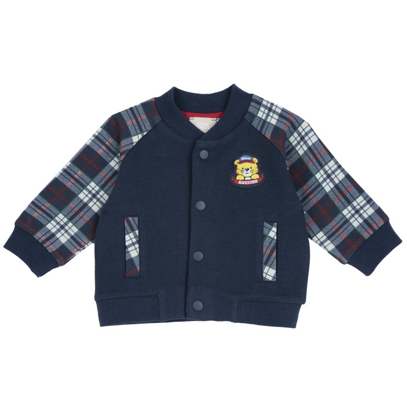 CARDIGAN - BLUE PRINTED