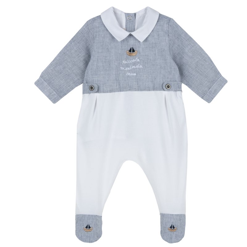 JUMPSUIT - WHITE/BLUE