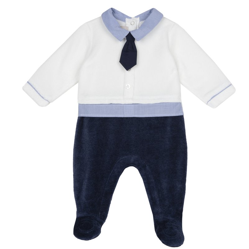 JUMPSUIT - WHITE/BLUE