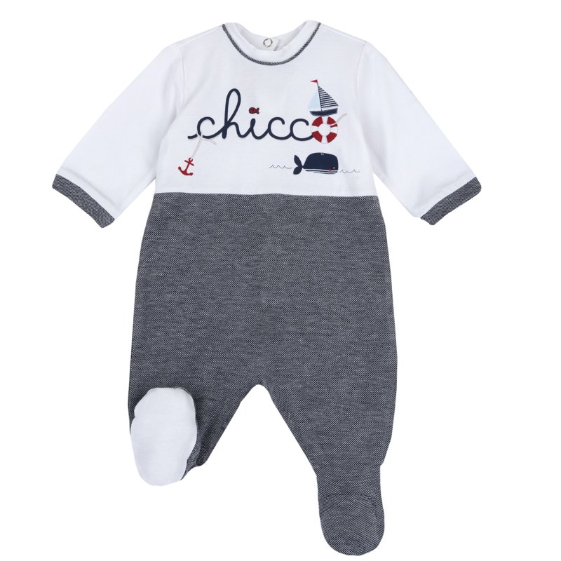 JUMPSUIT - WHITE/BLUE