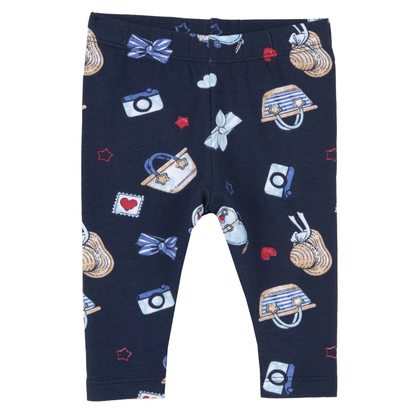LEGGINGS - BLUE PRINTED