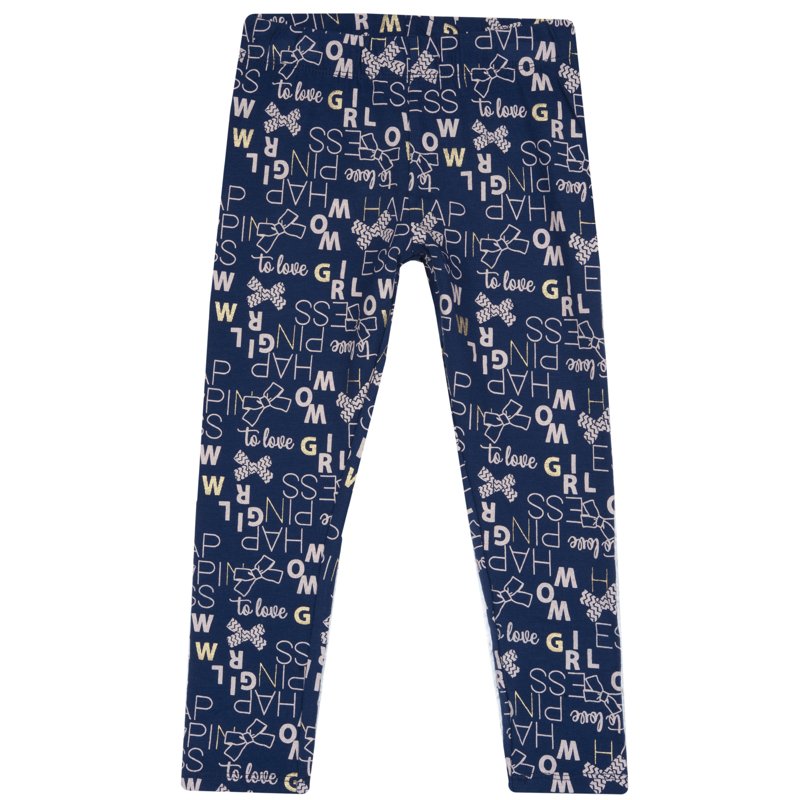 LEGGINGS - BLUE PRINTED