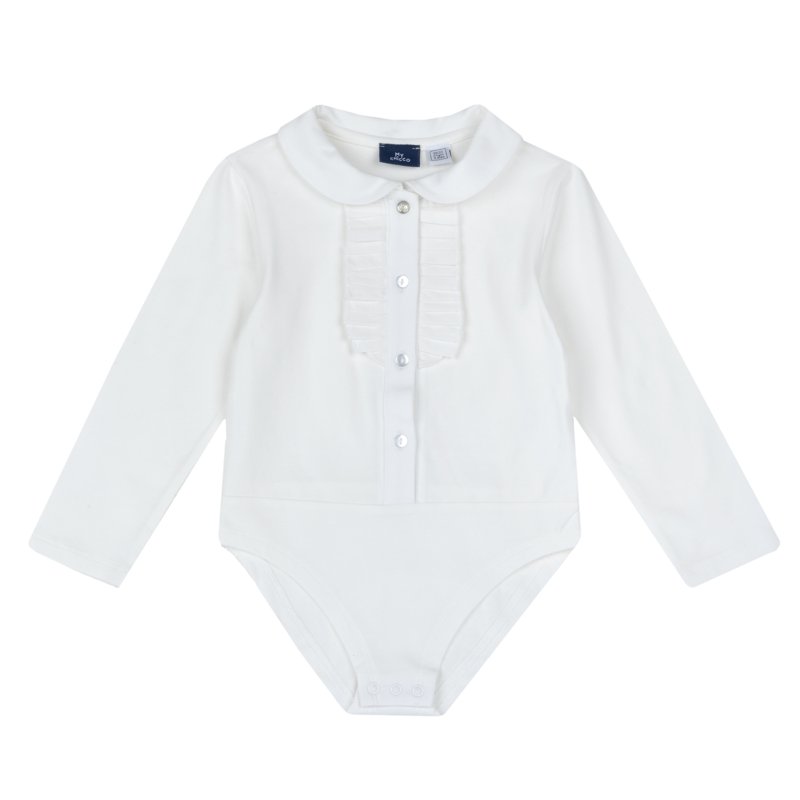 BODYSUIT LONG SLEEVE - WHITE