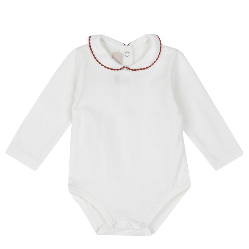 BODYSUIT LONG SLEEVE - MEDIUM RED