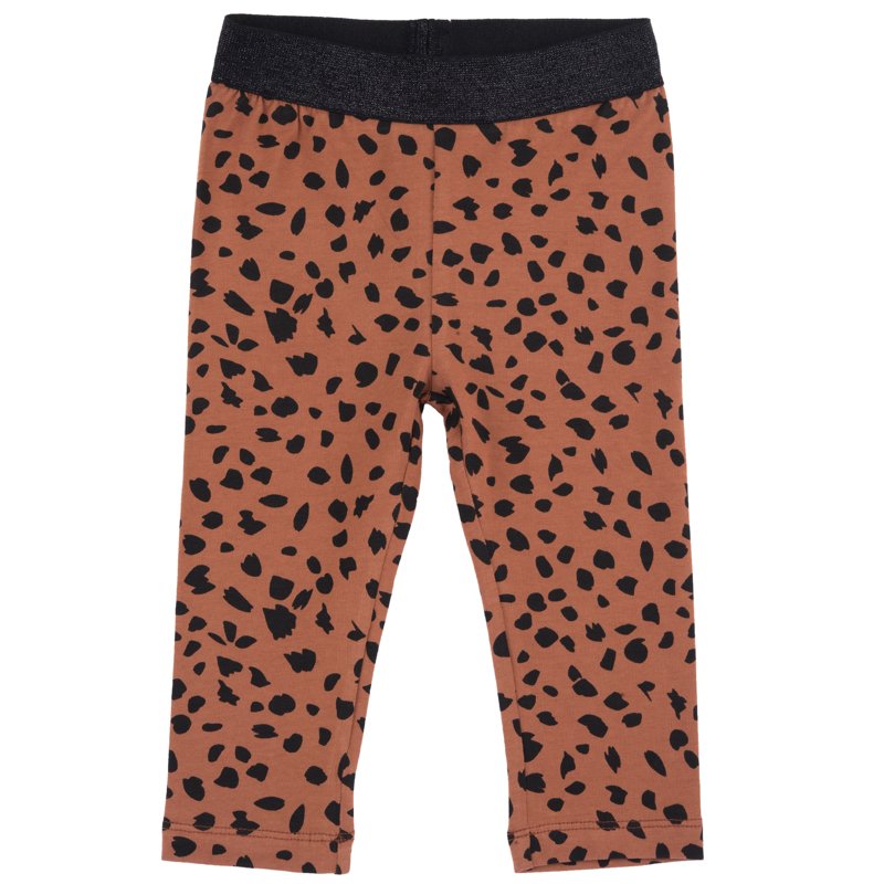 LEGGINGS - BROWN PRINTED