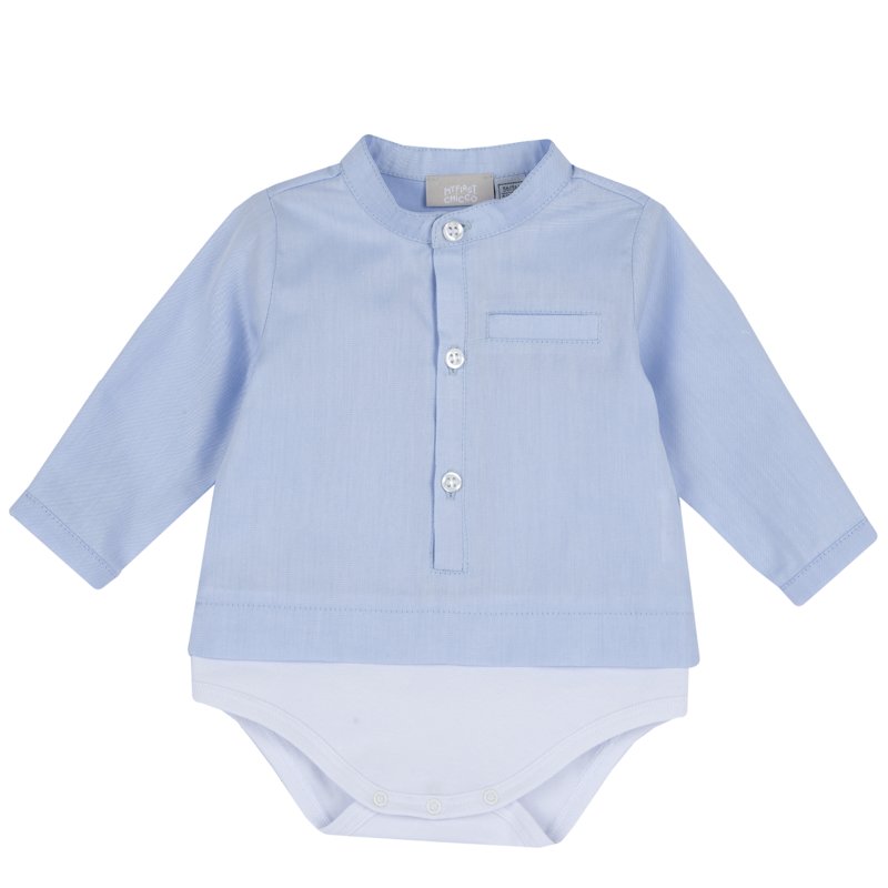 BODYSUIT LONG SLEEVE - MEDIUM LIGHT BLUE