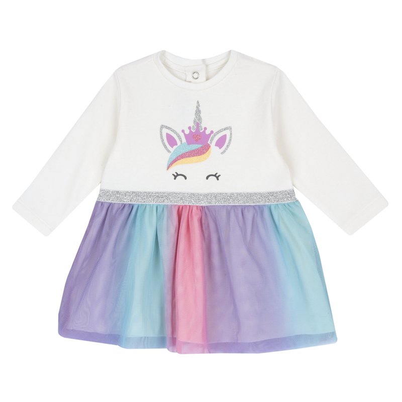 DRESS LONG SLEEVE - MEDIUM PINK