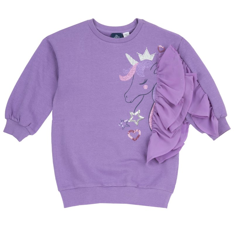 DRESS LONG SLEEVE - LIGHT PURPLE