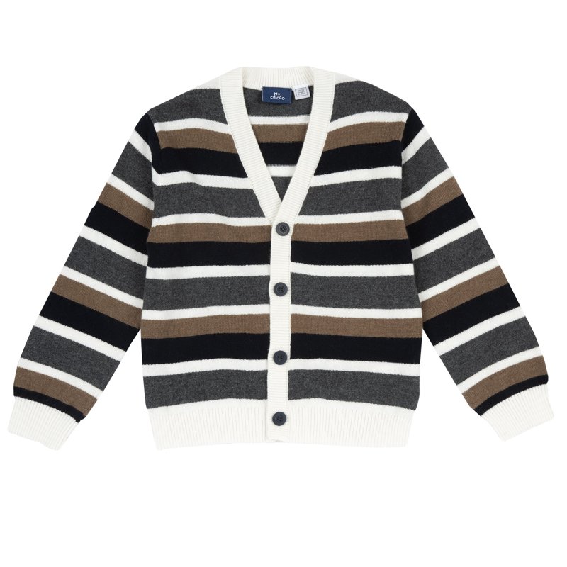 CARDIGAN - MEDIUM BROWN