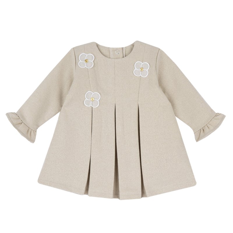 DRESS LONG SLEEVE - LIGHT NATURAL