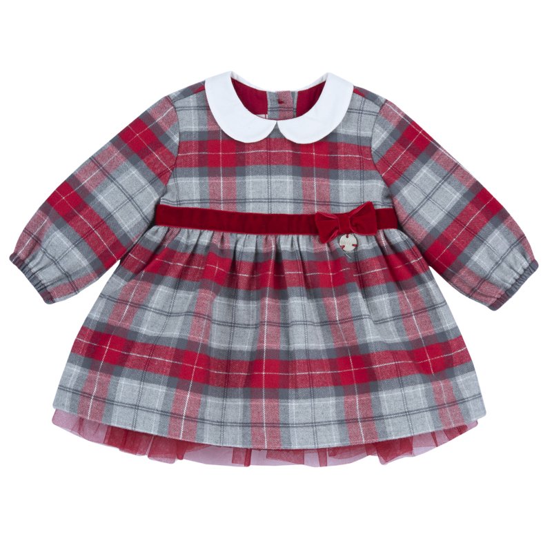 DRESS LONG SLEEVE - MEDIUM RED