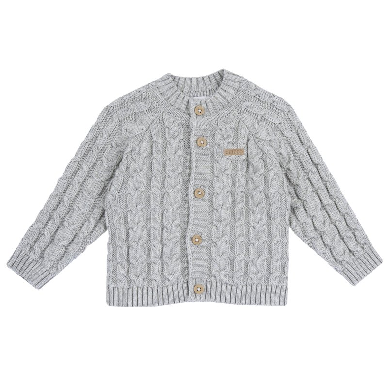 CARDIGAN - MEDIUM GREY