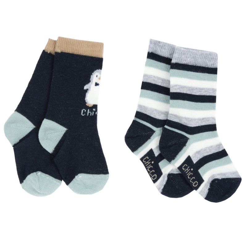 KNEE-HIGH SOCKS 2 PACK - DARK BLUE