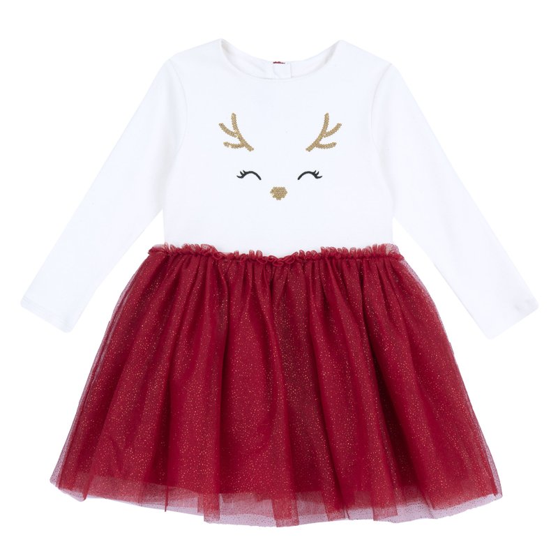 DRESS LONG SLEEVE - NATURAL