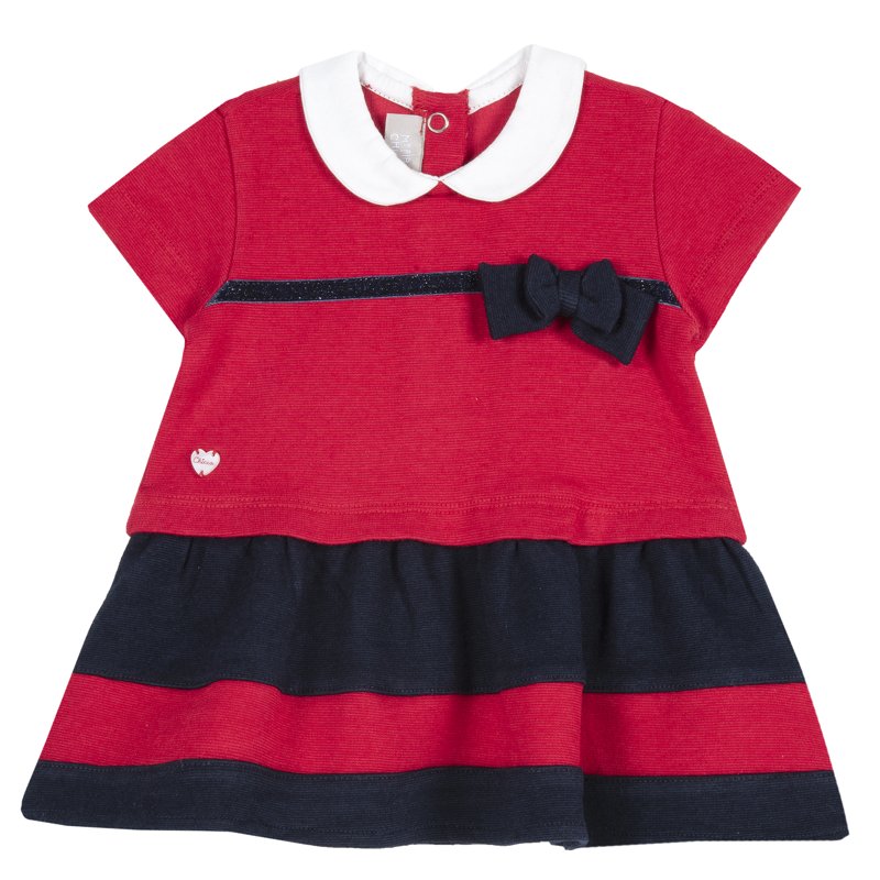 DRESS SHORT SLEEVE - MEDIUM RED