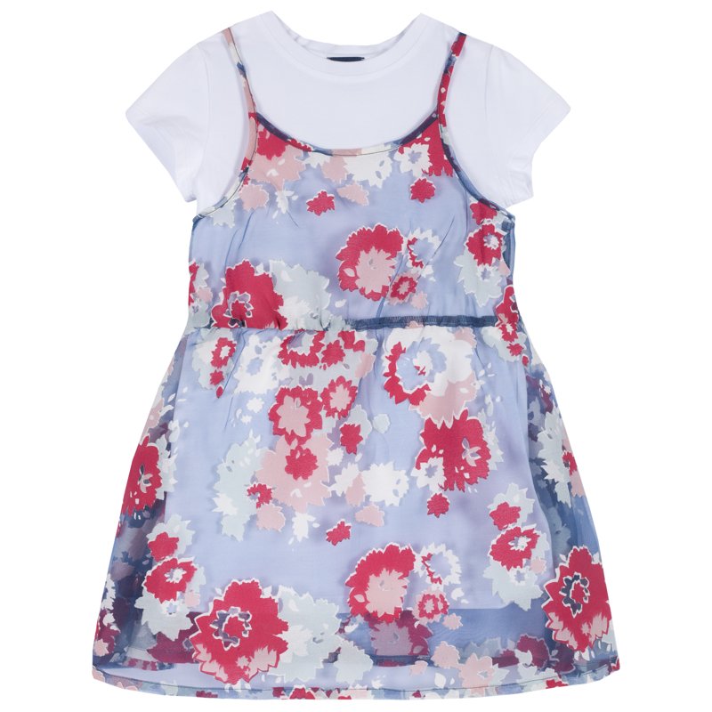 DRESS SHORT SLEEVE - MEDIUM BLUE/LIGHT BLUE