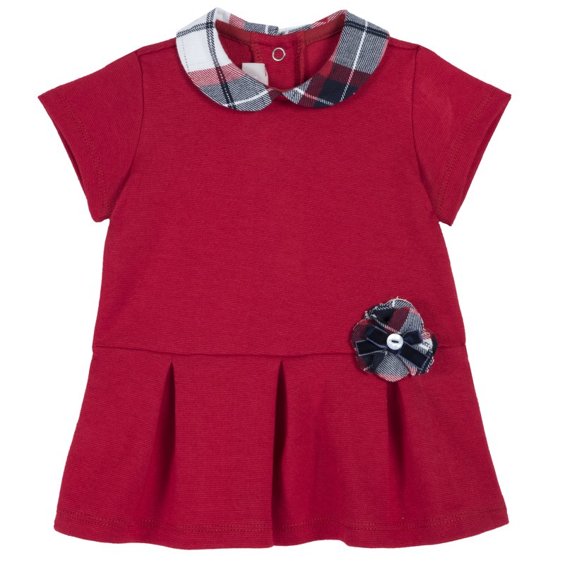 DRESS SHORT SLEEVE - MEDIUM RED