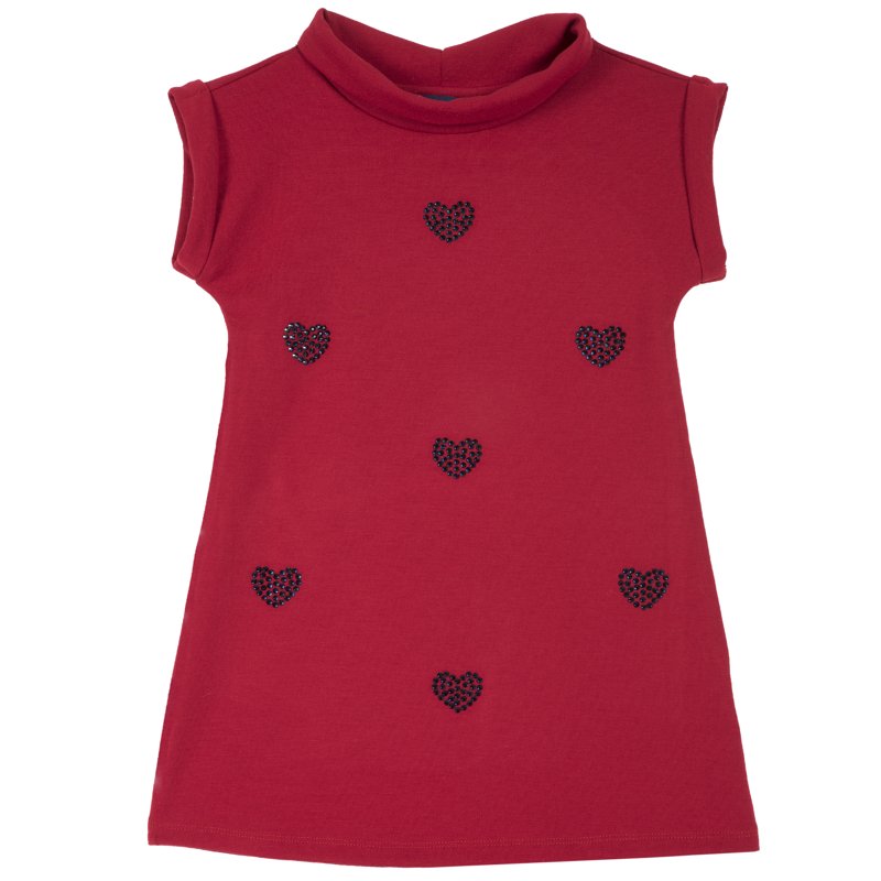 DRESS SHORT SLEEVE - MEDIUM RED