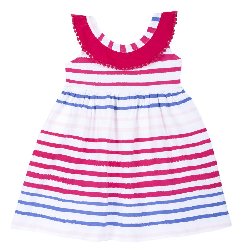 DRESS SLEEVELESS - PINK PRINTED