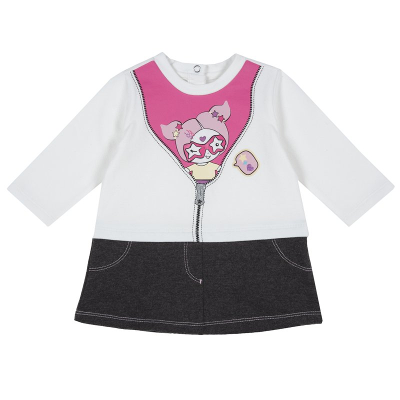 DRESS LONG SLEEVE - WHITE