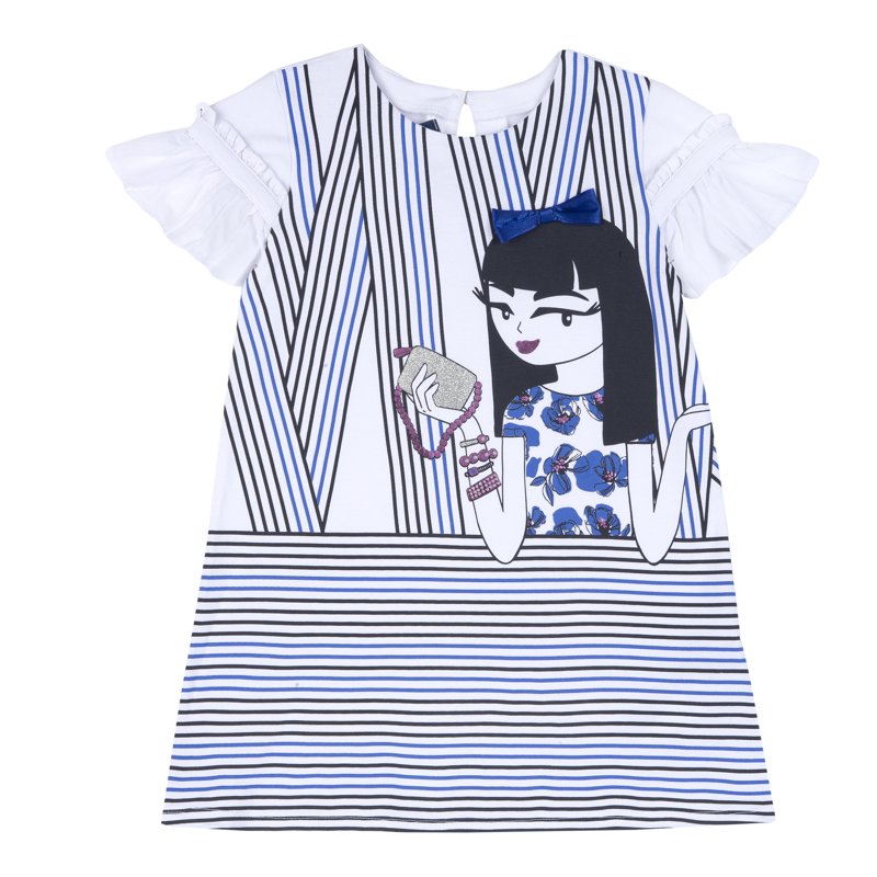 DRESS SHORT SLEEVE - WHITE