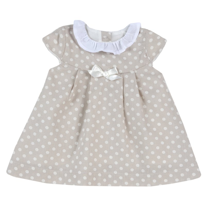 DRESS SLEEVELESS - NATURAL PRINTED