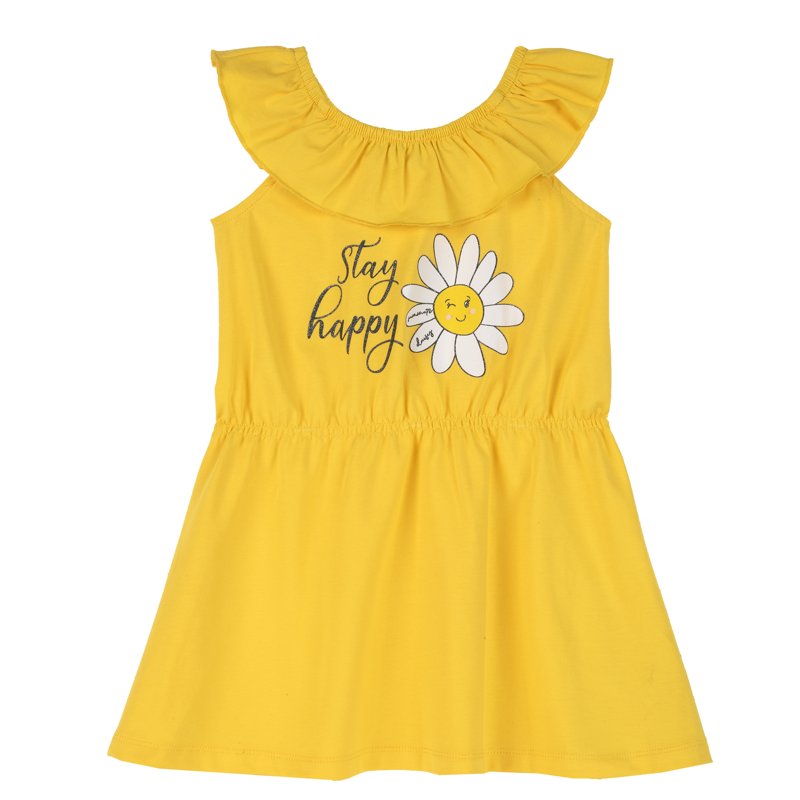 DRESS SLEEVELESS - MEDIUM YELLOW