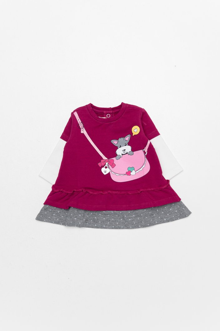 DRESS SHORT SLEEVE - MEDIUM LILAC