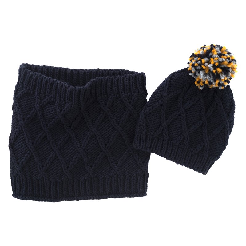 SET 2: HAT + SCARF - DARK BLUE