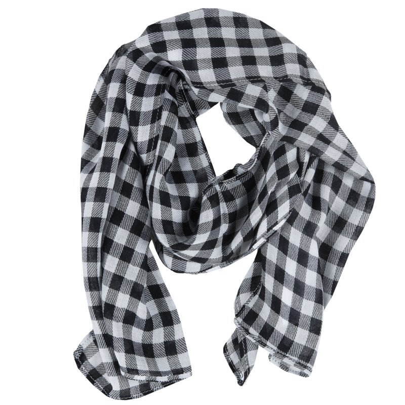 SCARF - WHITE/BLACK