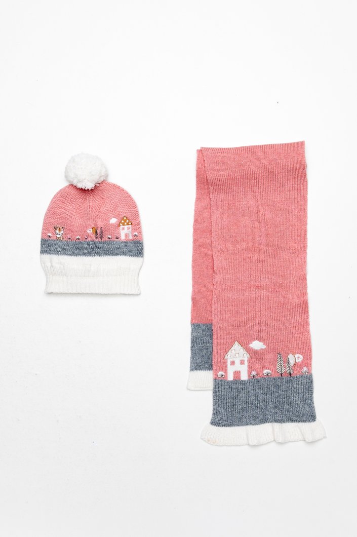 SET 2: HAT + SCARF - WHITE