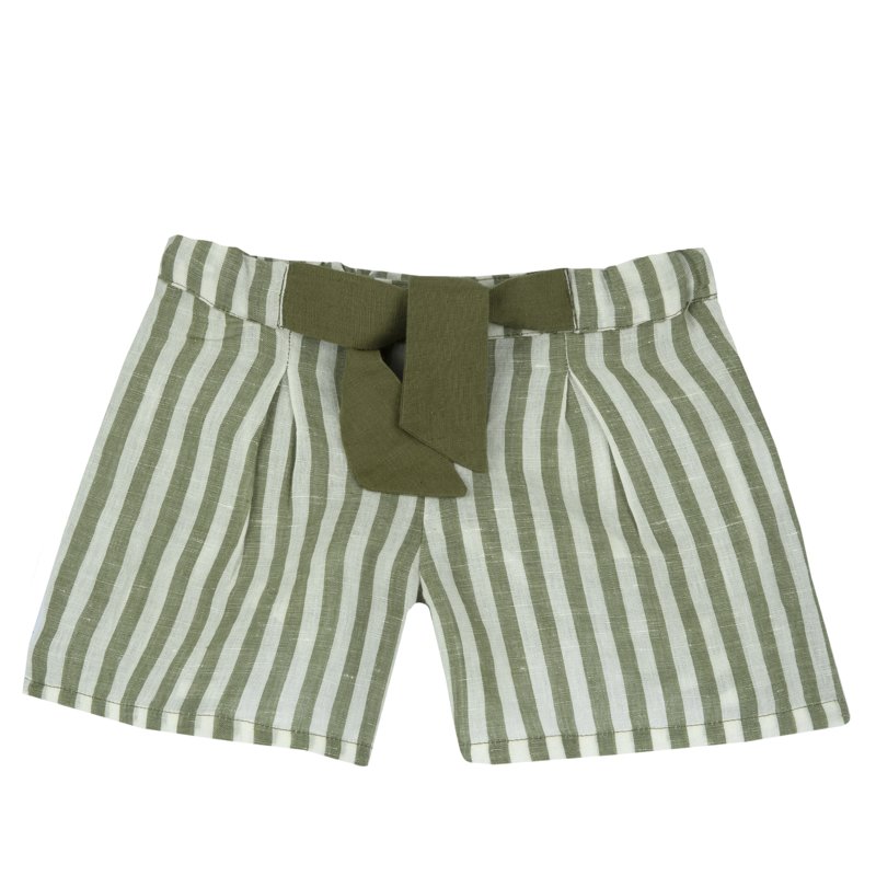 SHORTS - NATURAL STRIPED