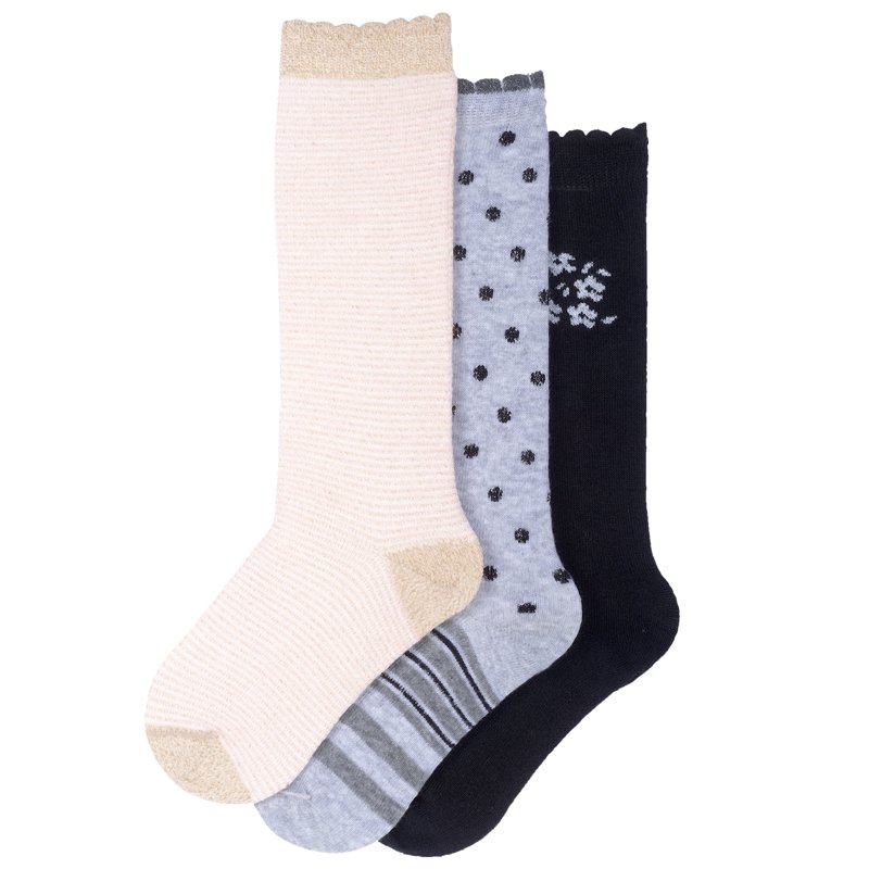 SOCKS 3 PACK - LIGHT GREY