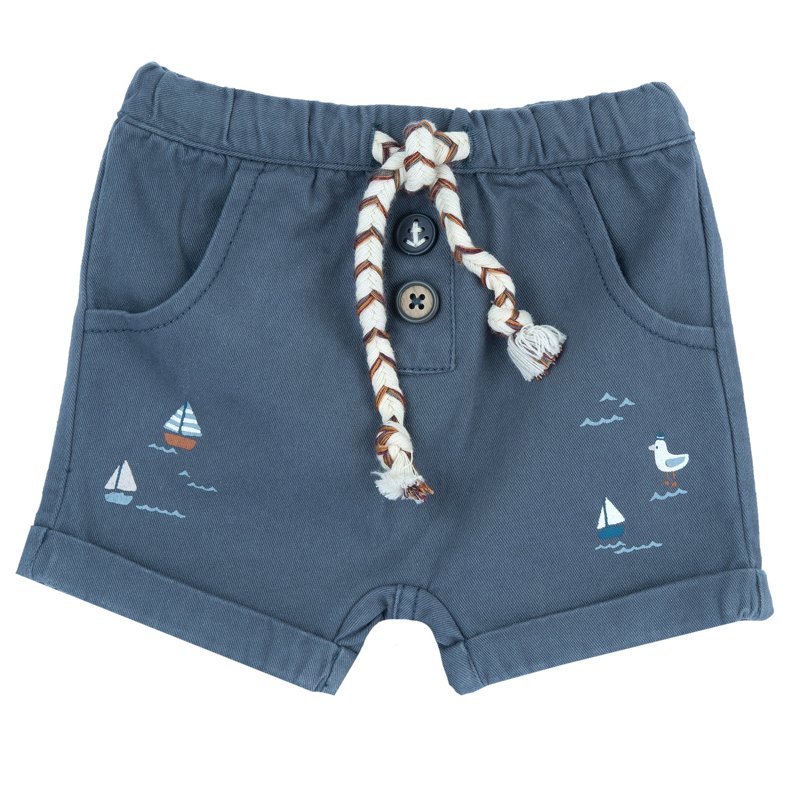 SHORTS - DARK LIGHT BLUE