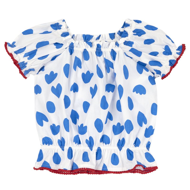 SHIRT SHORT SLEEVE - LIGHT BLUE PRINTED