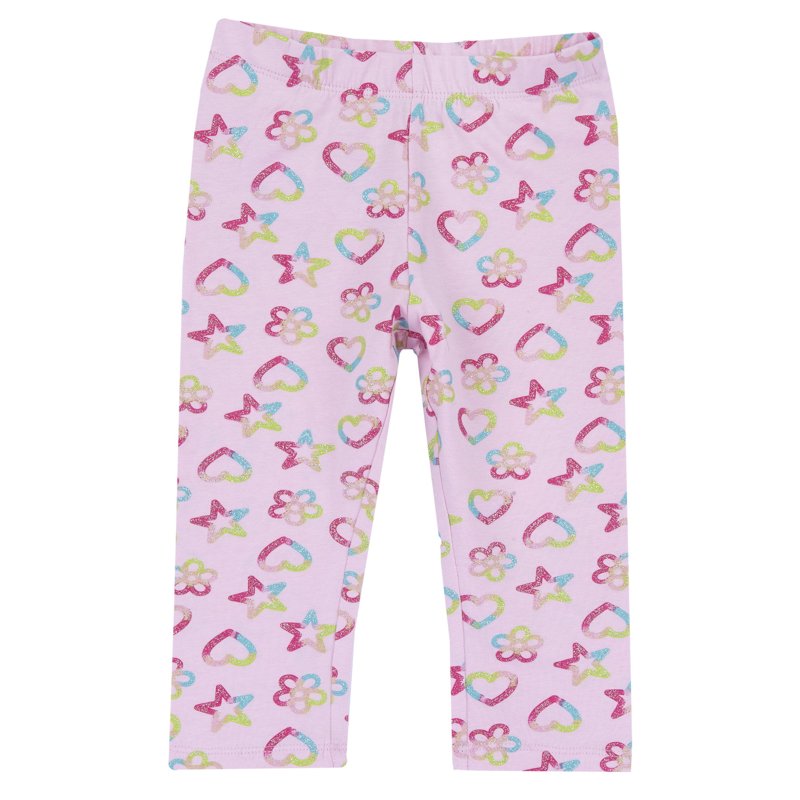 LEGGINGS - PINK PRINTED
